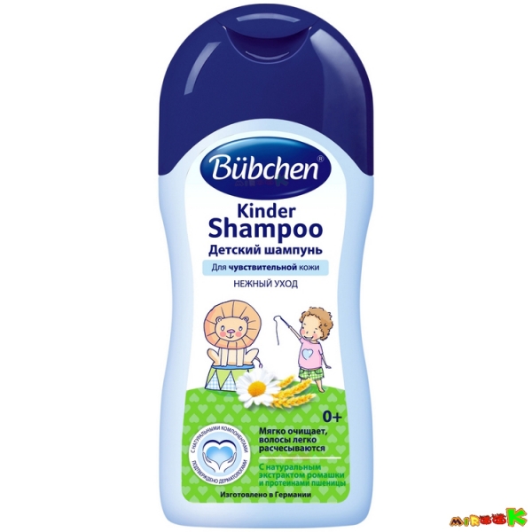Детский шампунь Bubchen® с экстрактом ромашки и протеинами пшеницы 200 мл.