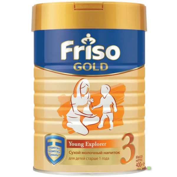 Молочный​ напиток​ Friso Gold 3® 400 гр Young Explorer - для детей от 1 до 3 лет.