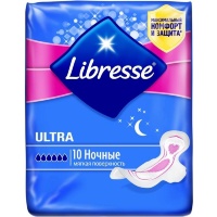 Гигиенические прокладки Libresse® Ultra ночные с мягкой поверхностью 10 шт.
