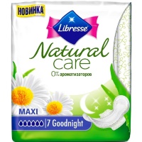 Гигиенические прокладки Libresse® Natural Care Maxi ночные 7 шт.