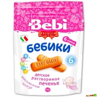 Печенье Bebi Premium "Бебики 6 злаков" 115 г - для детей с 6 мес.