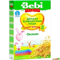 Каша Bebi Premium овсяная безмолочная 200 г - для детей с 5 мес.
