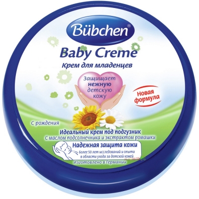 Крем для младенцев Bubchen® с маслом подсолнечника и экстрактом ромашки 150 мл.