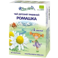 ​Детский чай Fleur Alpine РОМАШКА 20 гр. (20 пак. x 1 гр.) Organic для детей с 1 мес.