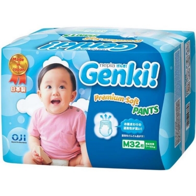 Трусики Genki M от 7 до 10 кг 32 шт. (Premium Soft )