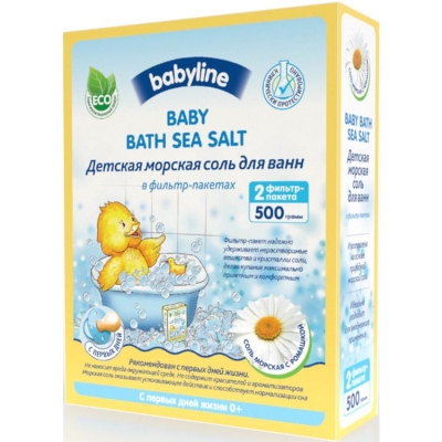 Соль для ванны Babyline с ромашкой 500 грамм.