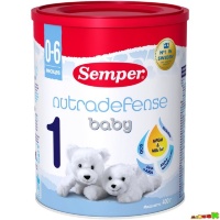 Молочная смесь Semper Nutradefense Baby 1® 400 грамм для детей с 0-6 месяцев.