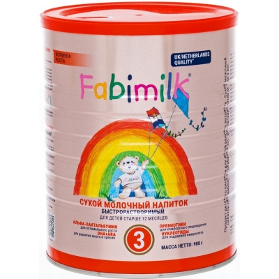 Fabimilk 3 - 900 грамм. Молочная смесь для детей с 12 мес.