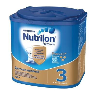 Детское молочко Nutrilon® 3 Junior 400гр. от 1 года (Напиток молочный сухой).