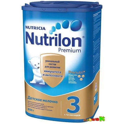 Детское молочко Nutrilon® 3 Junior 800гр. от 1 года (Напиток молочный сухой).