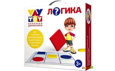 VAY TOY «Логика» Подвижная развивающая игра для детей с 3 лет.  Геометрическое судоку