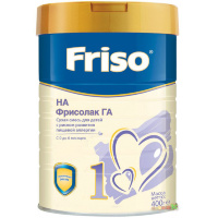 Молочная смесь Friso® Фрисолак ГА 1 с DHA/АRA 400 гр гипоаллергенная с пребиотиками и нуклеотидами для новорожденных детей от 0 до 6 мес.