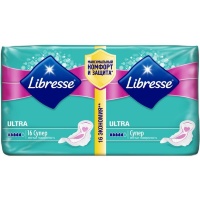 Гигиенические прокладки Libresse® Ultra Super DUO с мягкой поверхностью 16 шт.