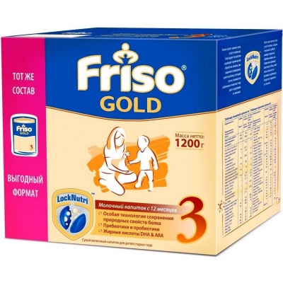 Молочный​ напиток​ Фрисо голд 3® 1200 гр., для детей от 1 до 3 лет.