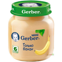 Пюре Gerber® Банан 130 гр., для детей с 6 мес.