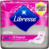 Гигиенические прокладки Libresse® Ultra Normal DUO с поверхностью "сеточка" 10 шт.