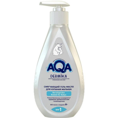 Гель-масло "AQA dermika" для купания смягчающий 250мл.