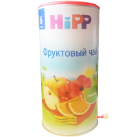Детский чай Hipp фруктовый гранулированный от 6 месяцев 200 грамм.